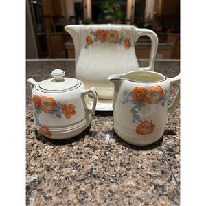 Vintage Halls China The Orange Poppy line